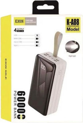 EION K-A88 Power Bank 60000mAh with 4 USB-C Ports Black view 3