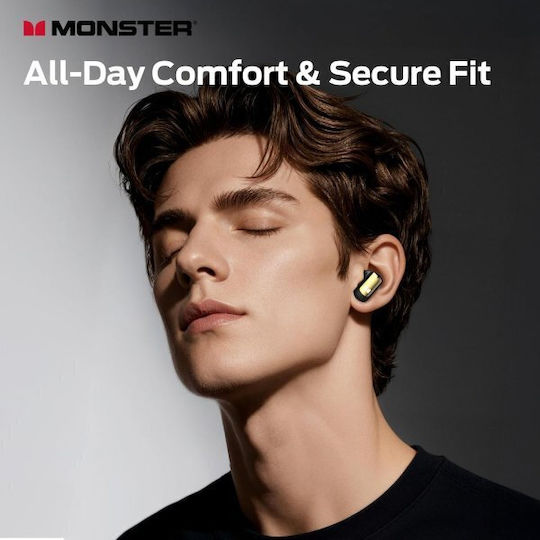 Monster N-Lite 217 In-ear Bluetooth Handsfree Earphones with Sweat Resistance and Charging Case Black view 2