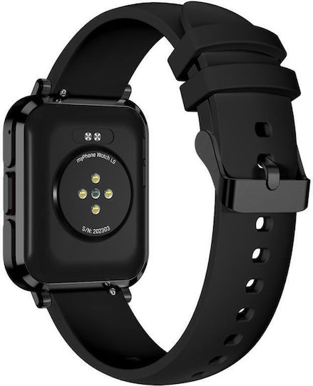 MyPhone LS Smartwatch with Heart Rate Monitor (Black) view 3