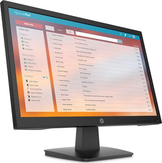 HP P22v G4 TN Monitor 21.5" FHD 1920x1080 with Response Time 5ms GTG view 3