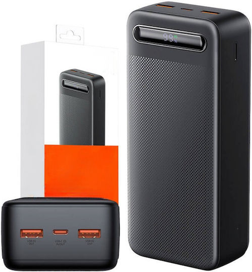 Power Bank 30000mAh 22.5W with 2 USB-A Ports and USB-C Power Delivery Port Black