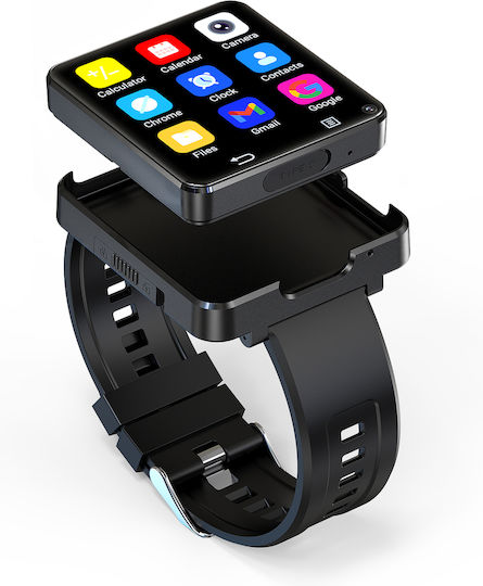iSEN S998 Smartwatch with SIM and Heart Rate Monitor (Black) view 3