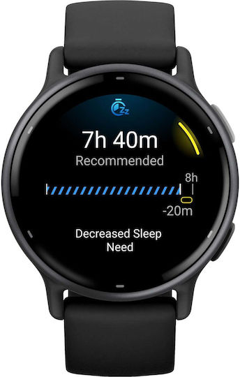 Garmin Vivoactive 5 Aluminium 42mm Waterproof Smartwatch with Heart Rate Monitor (Slate Bezel With Black Silicone Band) view 5