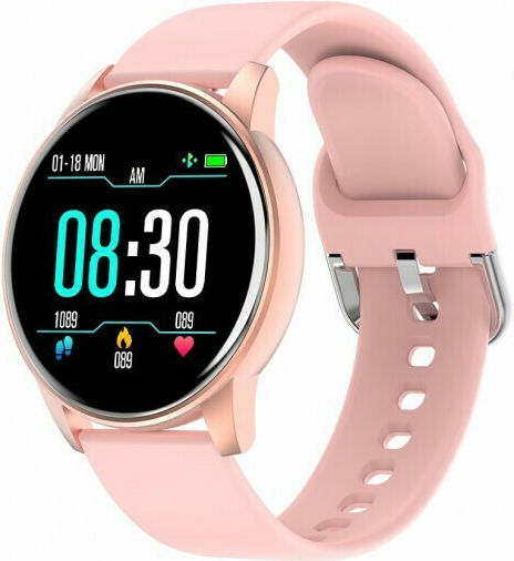 North Edge Nl01P 45mm Smartwatch with Heart Rate Monitor (Pink)