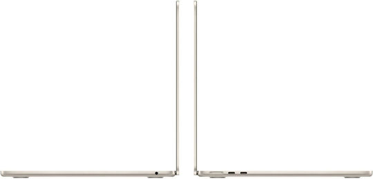Apple MacBook Air 13" (2024) 13.6" Retina Display (M3-8-core/16GB/256GB SSD) Starlight (GR Keyboard) view 9