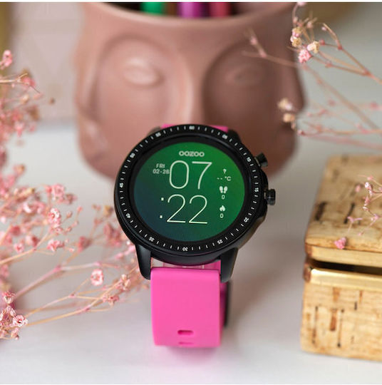 Oozoo Q00331 45mm Smartwatch with Heart Rate Monitor (Black) view 4