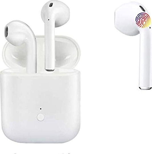 TWS i13S Earbud Bluetooth Handsfree Earphones with Sweat Resistance and Charging Case White view 2