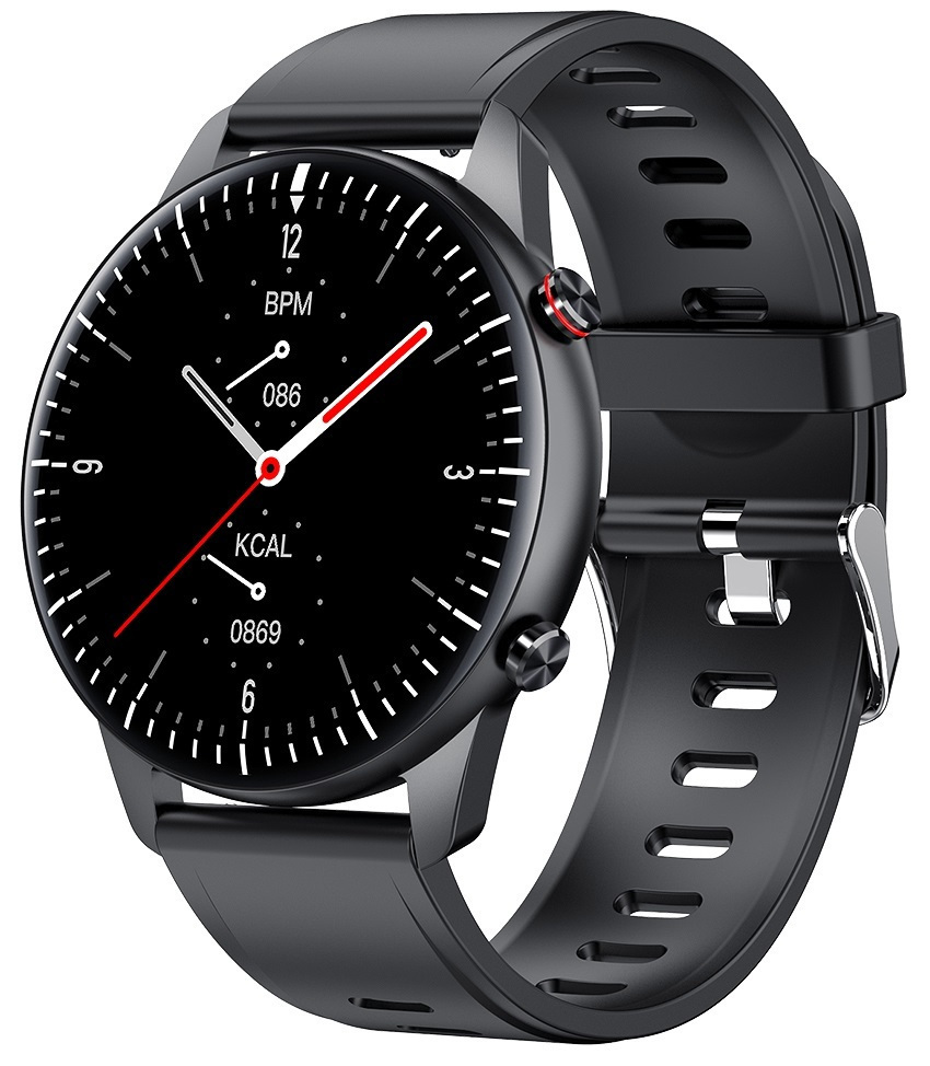 VeryFiT Aluminium Smartwatch with Heart Rate Monitor (Black)
