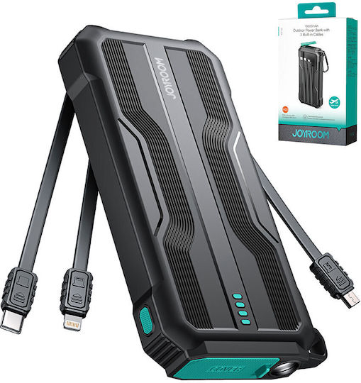 Joyroom JR-L016 Power Bank 10000mAh with USB-A Port and USB-C Port Black