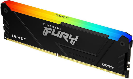 Kingston Fury Beast RGB DDR4 with Module 1x8GB and Speed 3600 for Desktop KF436C17BB2A/8