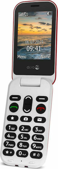 Doro 6060 Single SIM Mobile with Large Buttons Red view 8