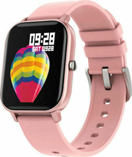 Colmi P8 43mm Smartwatch with Heart Rate Monitor (Pink)