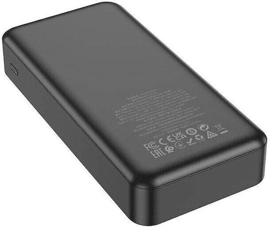 Hoco J102 Power Bank 20000mAh 20W with USB-A Port and USB-C Port Quick Charge 3.0 Black view 2