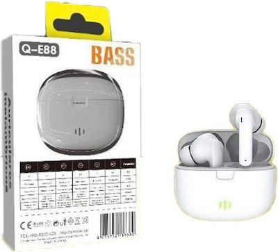 Andowl Q-E88 In-ear Bluetooth Handsfree Earphones with Charging Case White view 2