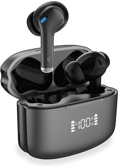 Ksix Noise Cancel 3 In-ear Bluetooth Handsfree Earphones with Charging Case Black view 1