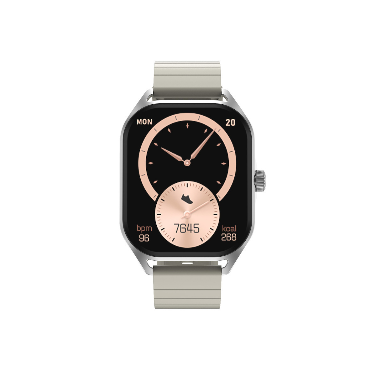 Aluminium Smartwatch with Heart Rate Monitor (Silver) view 2