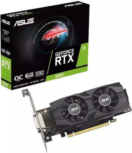 Asus GeForce RTX 3050 6GB GDDR6 LP BRK OC Edition Graphics Card view 1