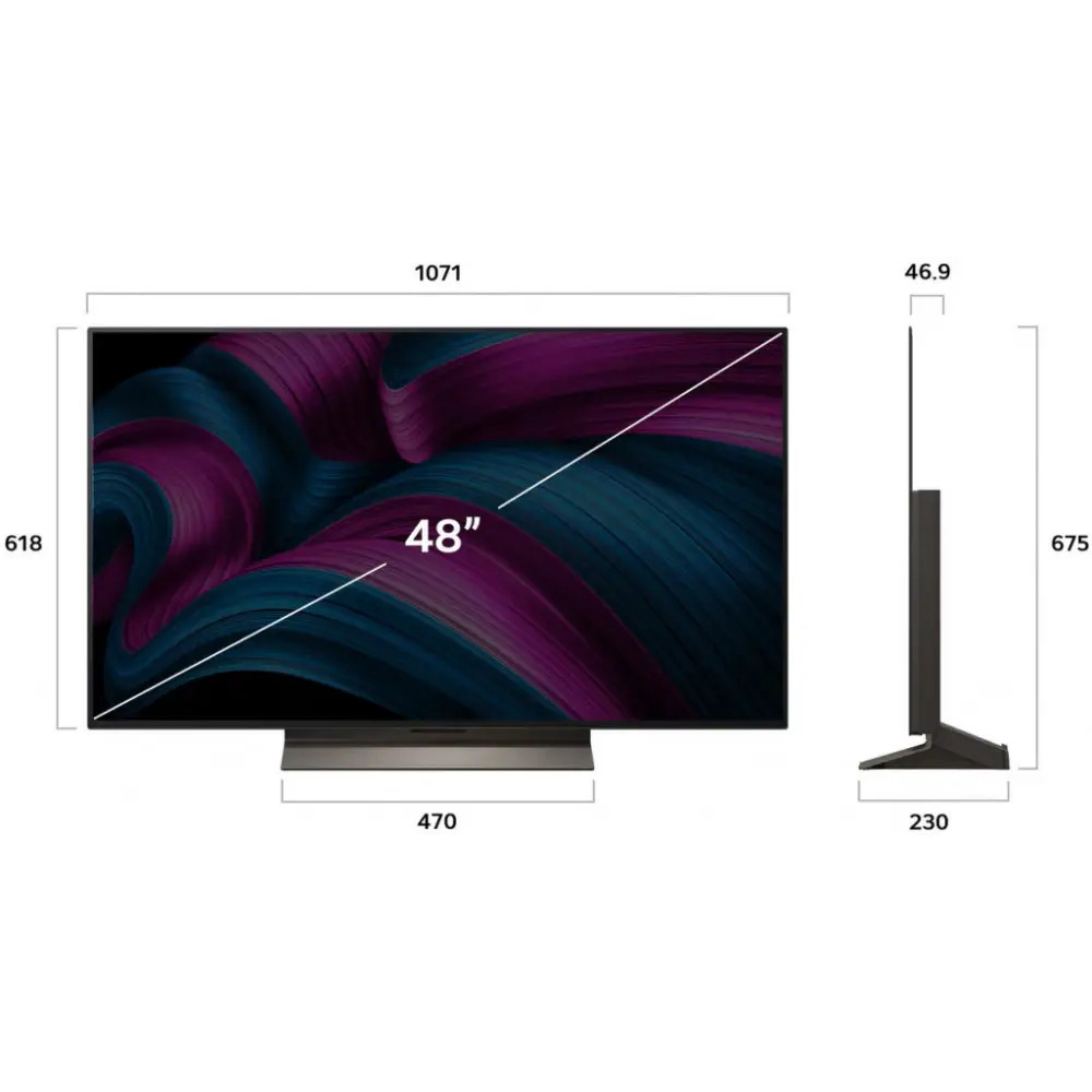 LG Smart TV 48" 4K UHD OLED evo AI C5E HDR (2025) OLED48C5ELB view 5