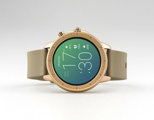 Oozoo Q00302 45mm Smartwatch with Heart Rate Monitor (Rose Gold) view 7