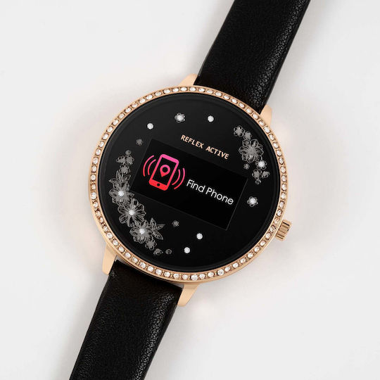 Reflex Active RA03-2078 38mm Smartwatch with Heart Rate Monitor (Black) view 3