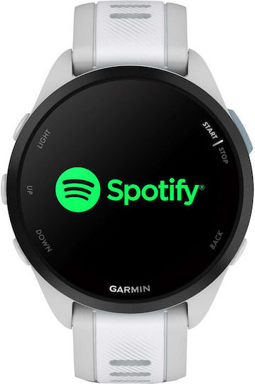 Garmin Forerunner 165 Music 43mm Waterproof Smartwatch with Heart Rate Monitor (Mist Gray/Whitestone) view 5