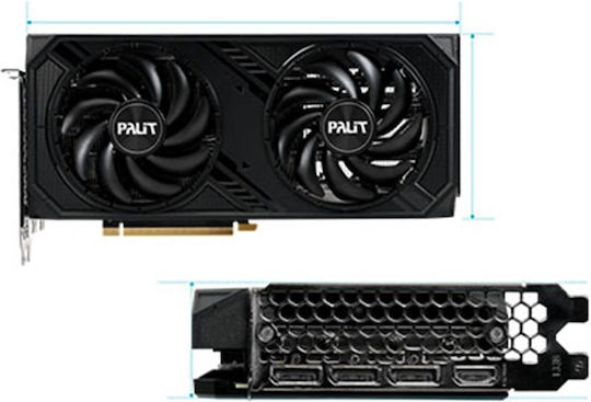 Palit GeForce RTX 4070 12GB GDDR6X Dual OC Graphics Card view 4