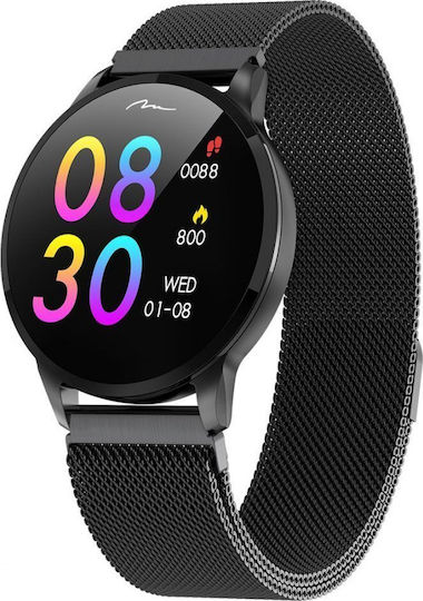 Media-Tech Geneva MT863 50mm Smartwatch with Heart Rate Monitor (Black)