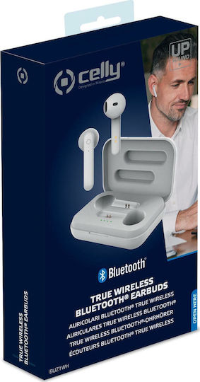 Celly Buz 1 In-ear Bluetooth Handsfree Earphones with Charging Case White view 5