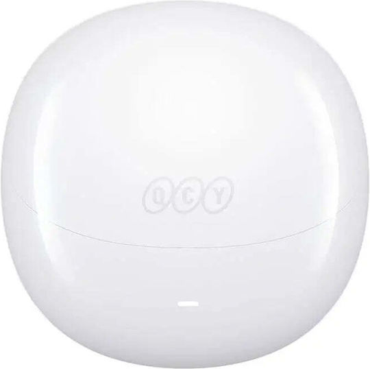QCY HT 10 Pro Earbud Bluetooth Handsfree Earphones with Sweat Resistance and Charging Case White vue 4