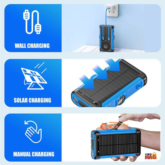 Linomag Solar Power Bank 20000mAh Blue view 5