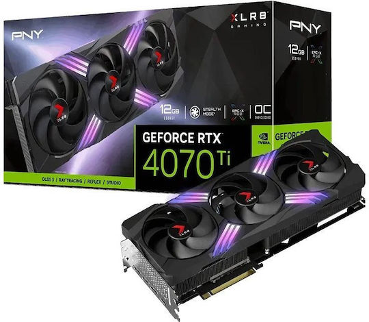 PNY GeForce RTX 4070 Ti Super 16GB GDDR6X Gaming Verto Epic-X RGB Graphics Card