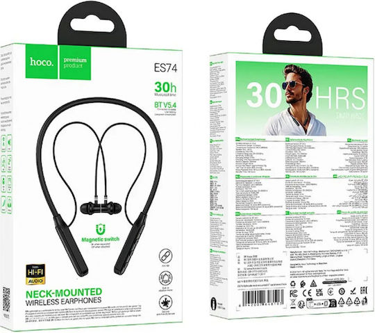 Hoco ES74 In-ear Bluetooth Handsfree Earphones Black view 4