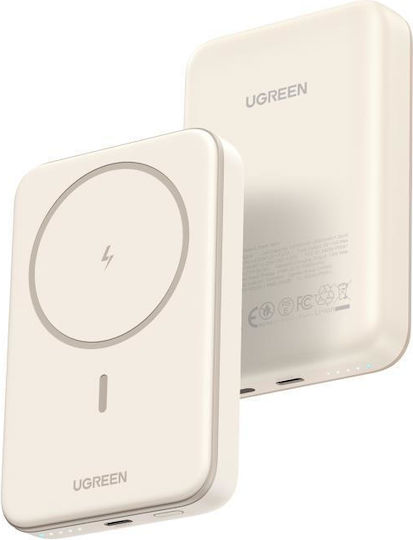 Ugreen PB561 MagSafe Power Bank 10000mAh 22.5W Quick Charge 3.0 Beige view 2