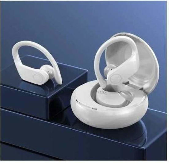 A15 Earbud Bluetooth Handsfree Earphone with Charging Case White view 3