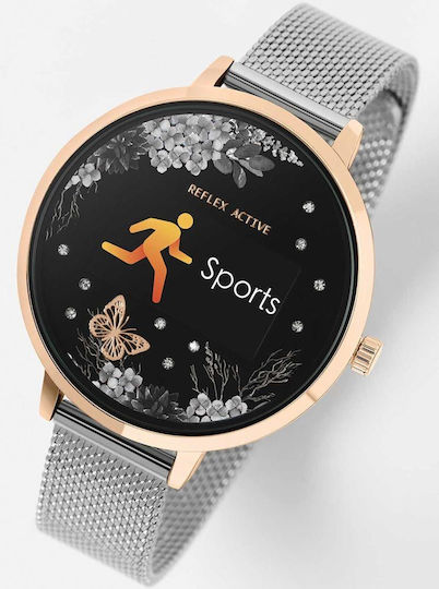 Reflex Active Series 03 38mm Smartwatch with Heart Rate Monitor (Silver Garden) view 2