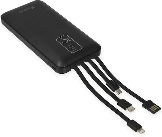 Yosonda A63 Power Bank 10000mAh 10.5W with USB-A Port and USB-C Port Black vue 2