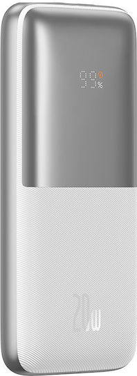 Baseus Bipow Pro Power Bank 10000mAh 20W with 2 USB-A Ports and USB-C Port White view 7
