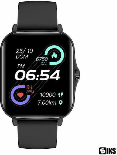 Smartwatch with Heart Rate Monitor (Black) view 3