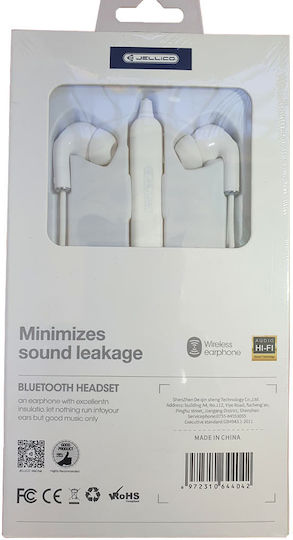 Jellico ST-09 In-ear Bluetooth Handsfree Earphones White view 2