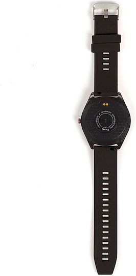 Livoo TEC610 Aluminium Waterproof Smartwatch with Heart Rate Monitor (Black) view 3