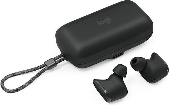Logitech Earbuds Zone True Wireless Bluetooth Handsfree Earphones with Sweat Resistance and Charging Case Graphite view 2