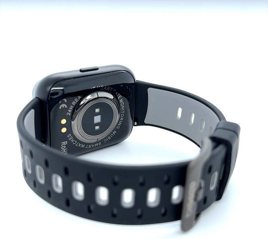 Breeze Uki Aluminium 44mm Smartwatch with Heart Rate Monitor (Black) view 4