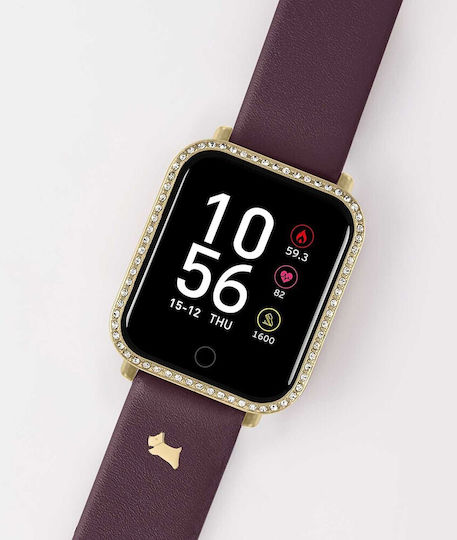 Radley London Aluminium Smartwatch with Heart Rate Monitor (Bordaux) view 2