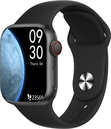 Ws88 1.96 Inch Color Screen Smart Watch Support Heart Rate Monitoring Blood Pressure Monitoring Black view 1