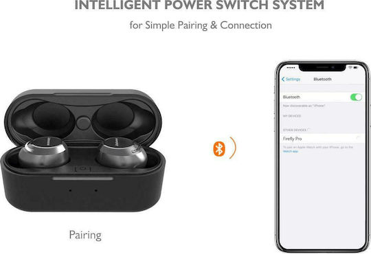 Jabees Firefly Pro In-ear Bluetooth Handsfree Earphones with Charging Case Black view 4