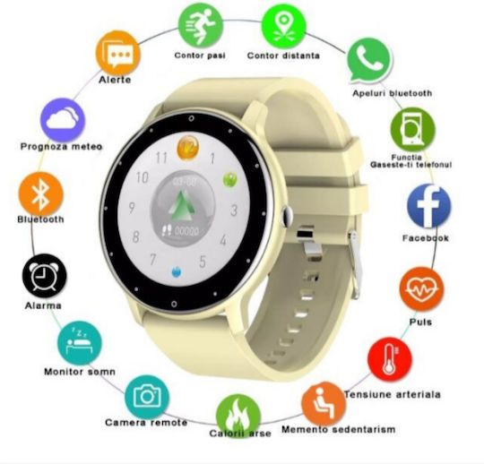 Evolve Smartwatch with Heart Rate Monitor (Blue) view 3