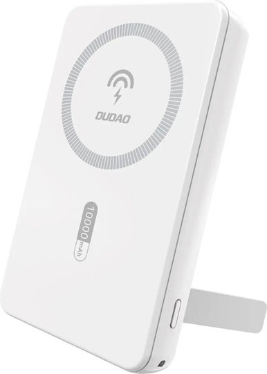 Dudao K14S+ MagSafe Power Bank 10000mAh 20W with USB-A Port and USB-C Port Power Delivery White