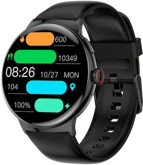 LinWear La99 Aluminium Smartwatch with Heart Rate Monitor (Black) view 5