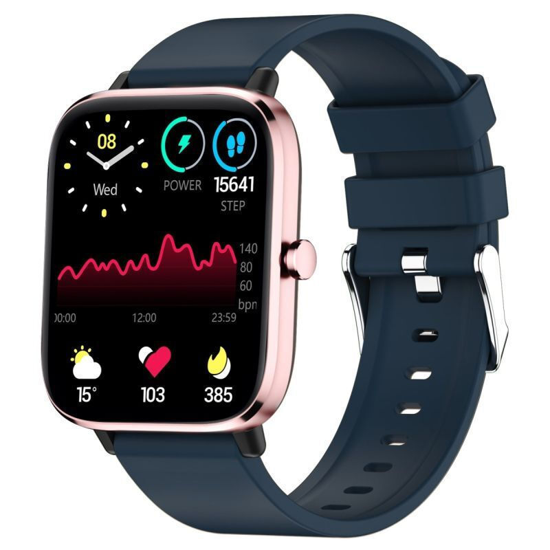 Giewont Smartwatch with Heart Rate Monitor (Pink and Navy Blue)