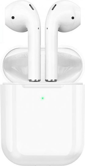 Hoco EW25 Earbud Bluetooth Handsfree Earphones with Charging Case White view 1